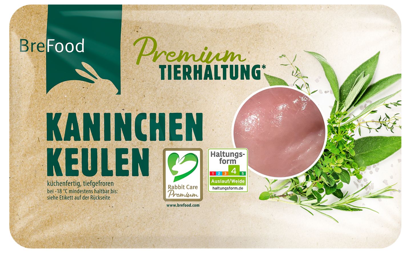 BREFOOD Kaninchenteile oder -keulen