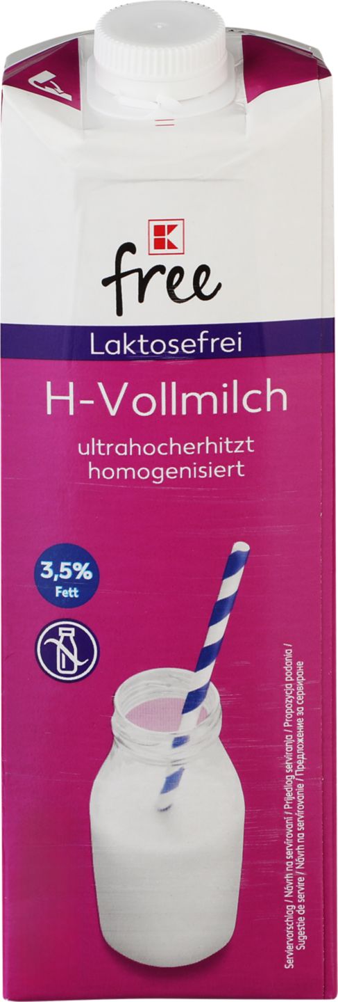K-free Trvanlivé mlieko
plnotučné,delakt.,UHT, 3,5 %