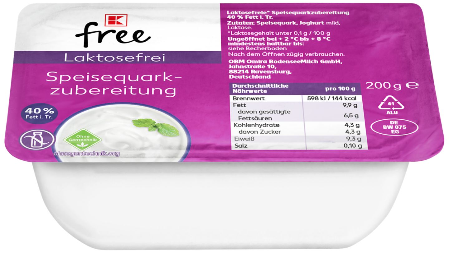 K-Free Laktosefrei Sir svježi quark
MPC 2.5.2025=1,29€