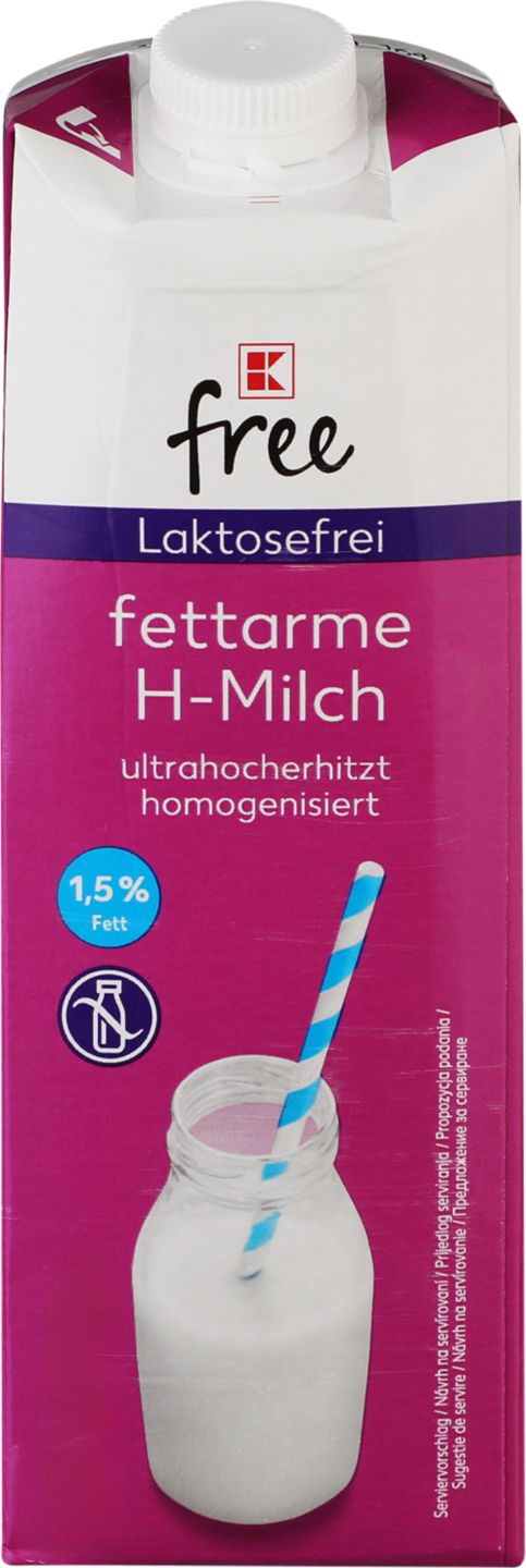 K-free Trvanlivé mlieko
polotučné,delakt.,UHT, 1,5 %
