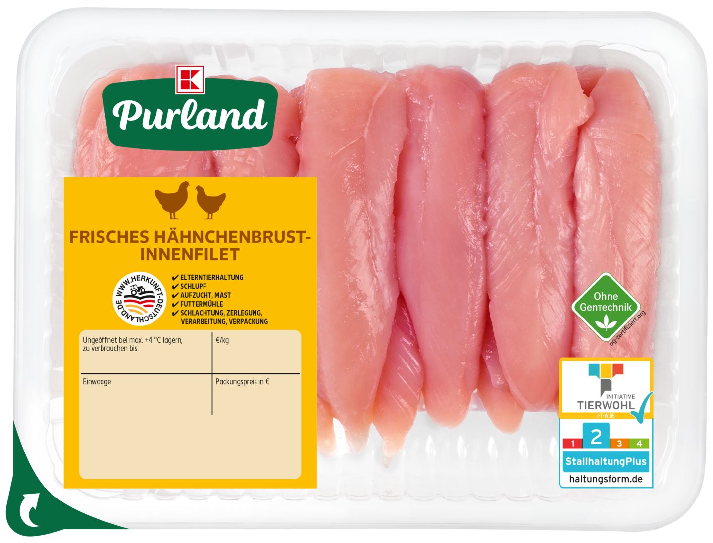 K-PURLAND Hähnchenbrust-Innenfilet