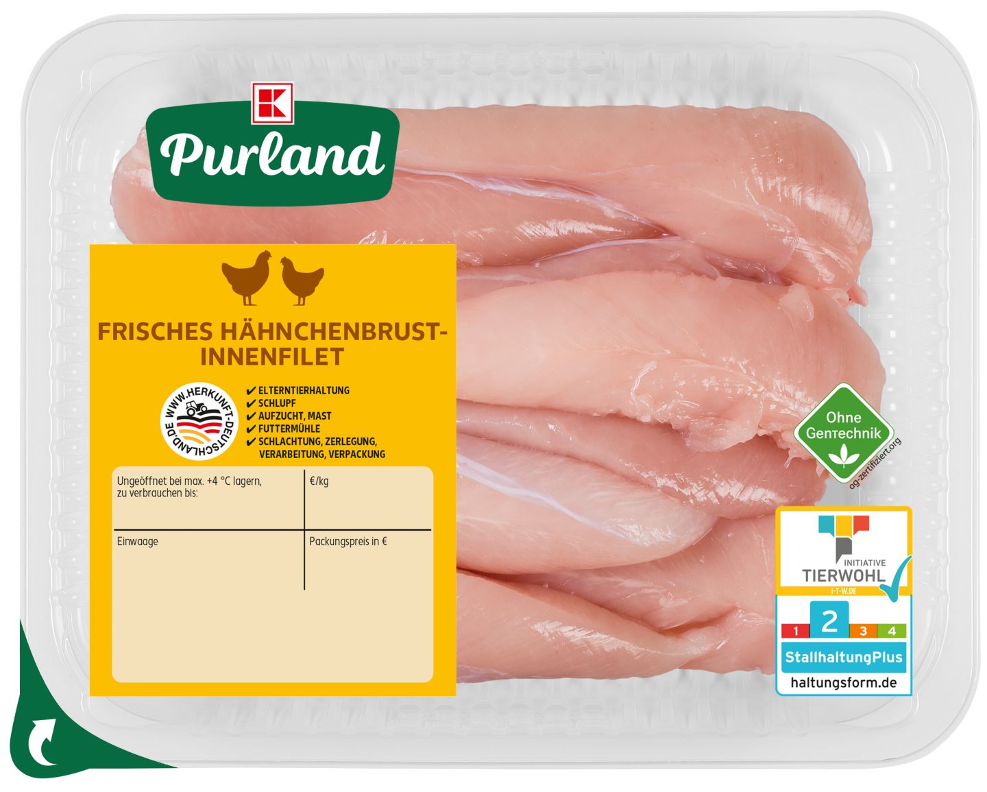 K-PURLAND Hähnchenbrust-Innenfilet
