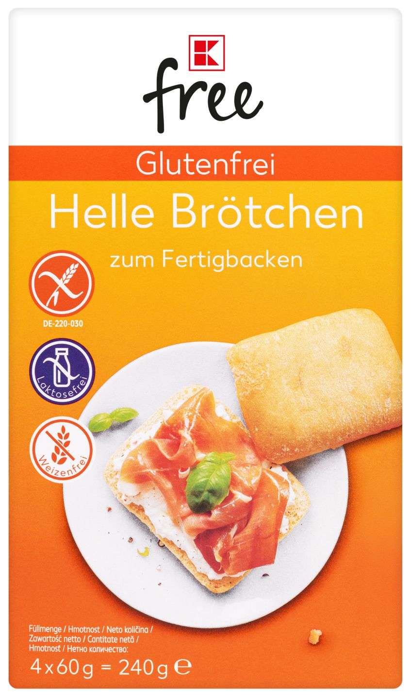 K-FREE GLUTENFREI Brötchen hell oder mit Saaten