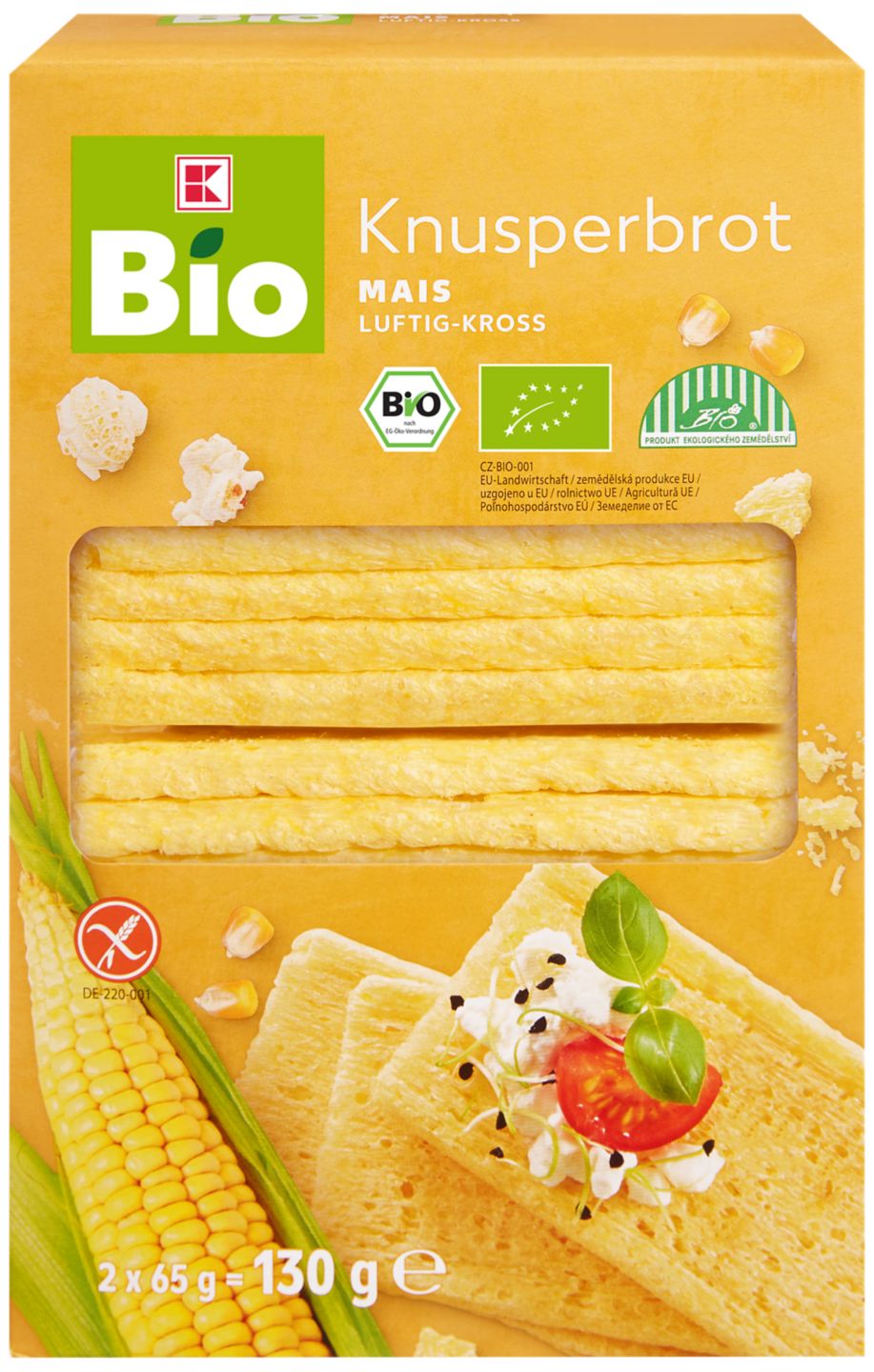 K-Bio Křupavé kukuřičné plátky