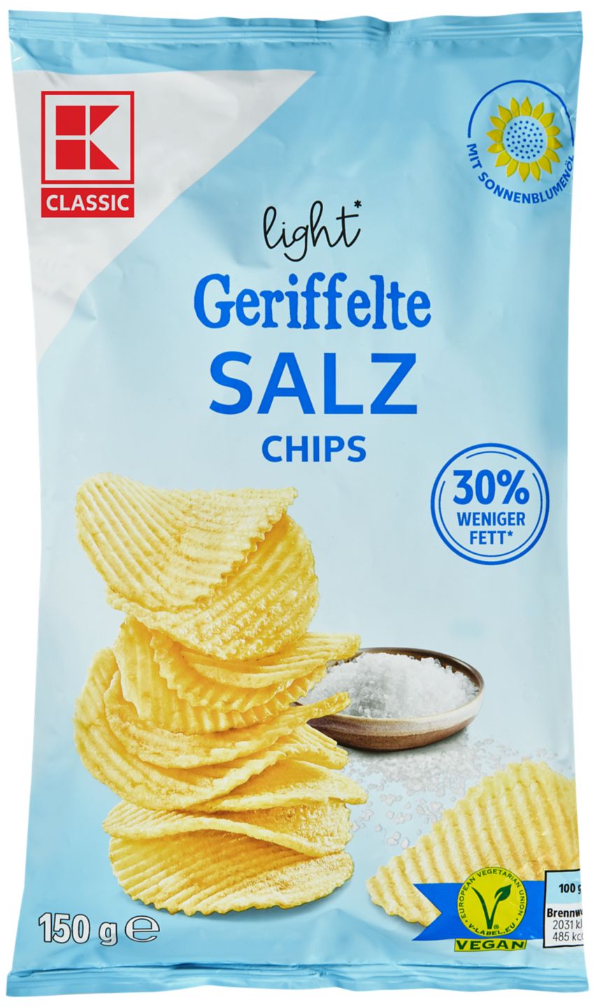 Изображение на K-CLASSIC Къдрав картофен чипс Light
различни вкусове