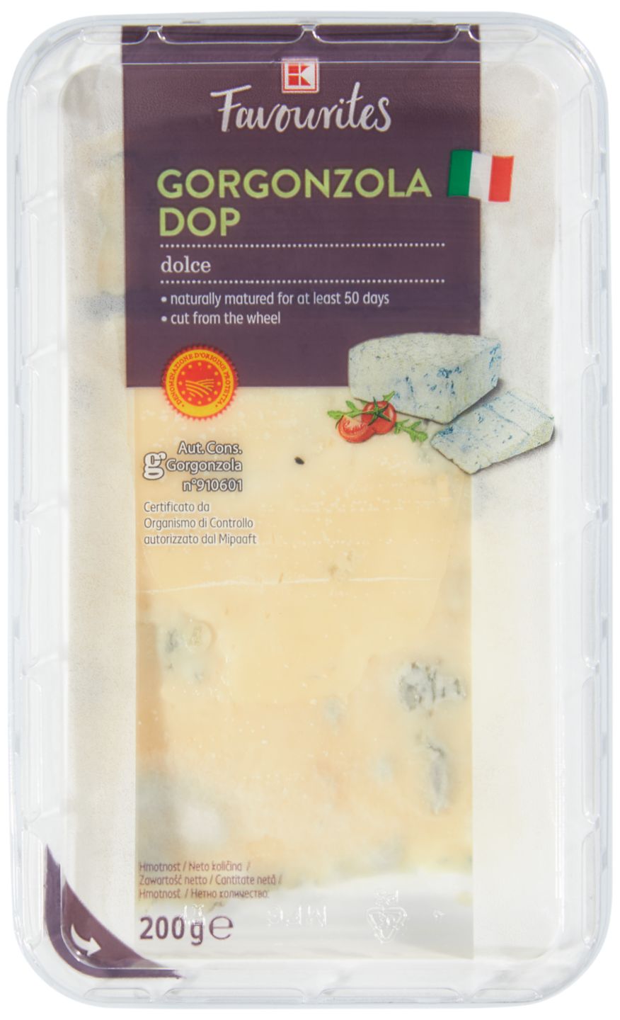 K-Favourites Gorgonzola creme
Mäkký zrejúci syr