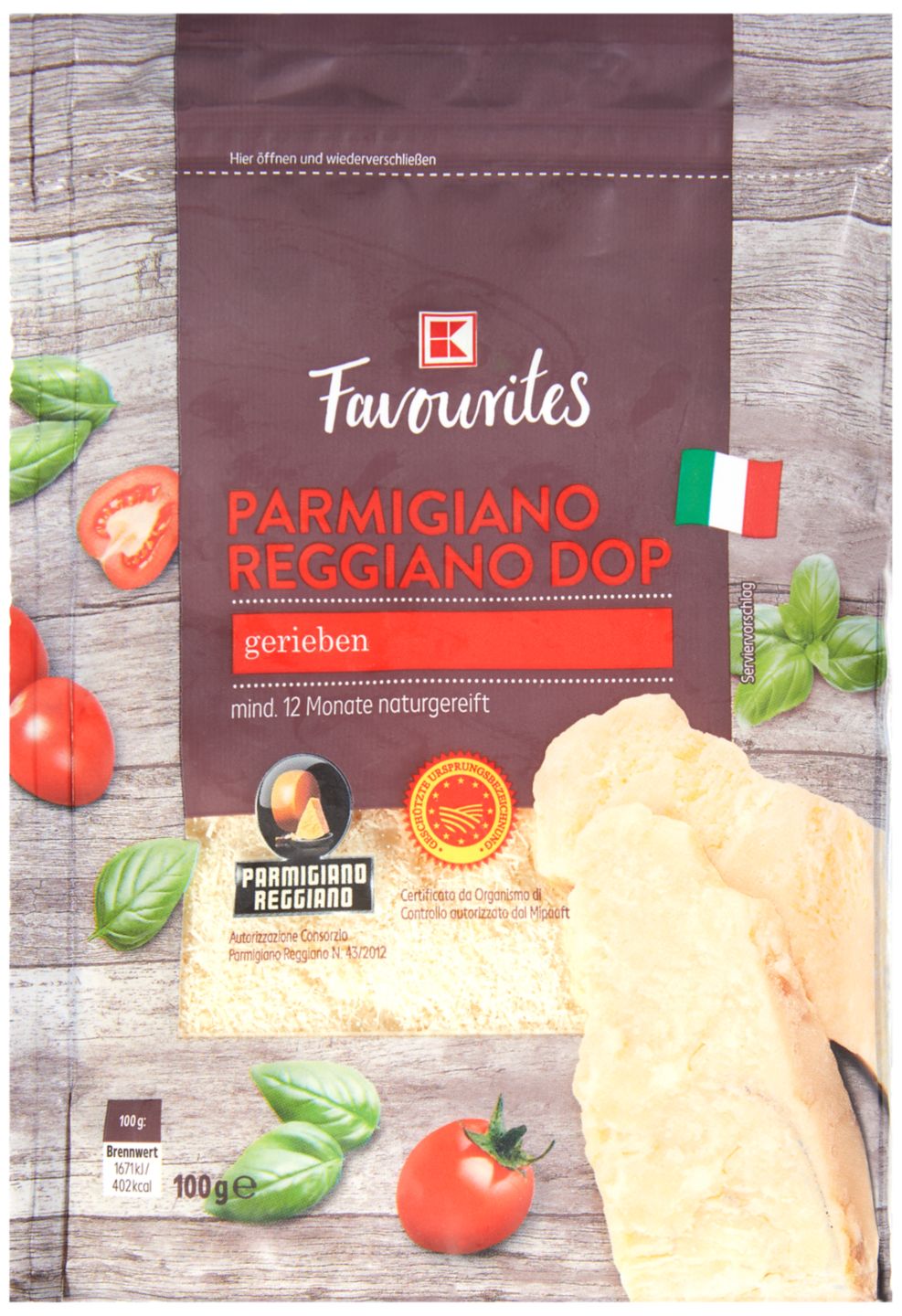 K-Favourites Parmigiano Reggiano rib.100g