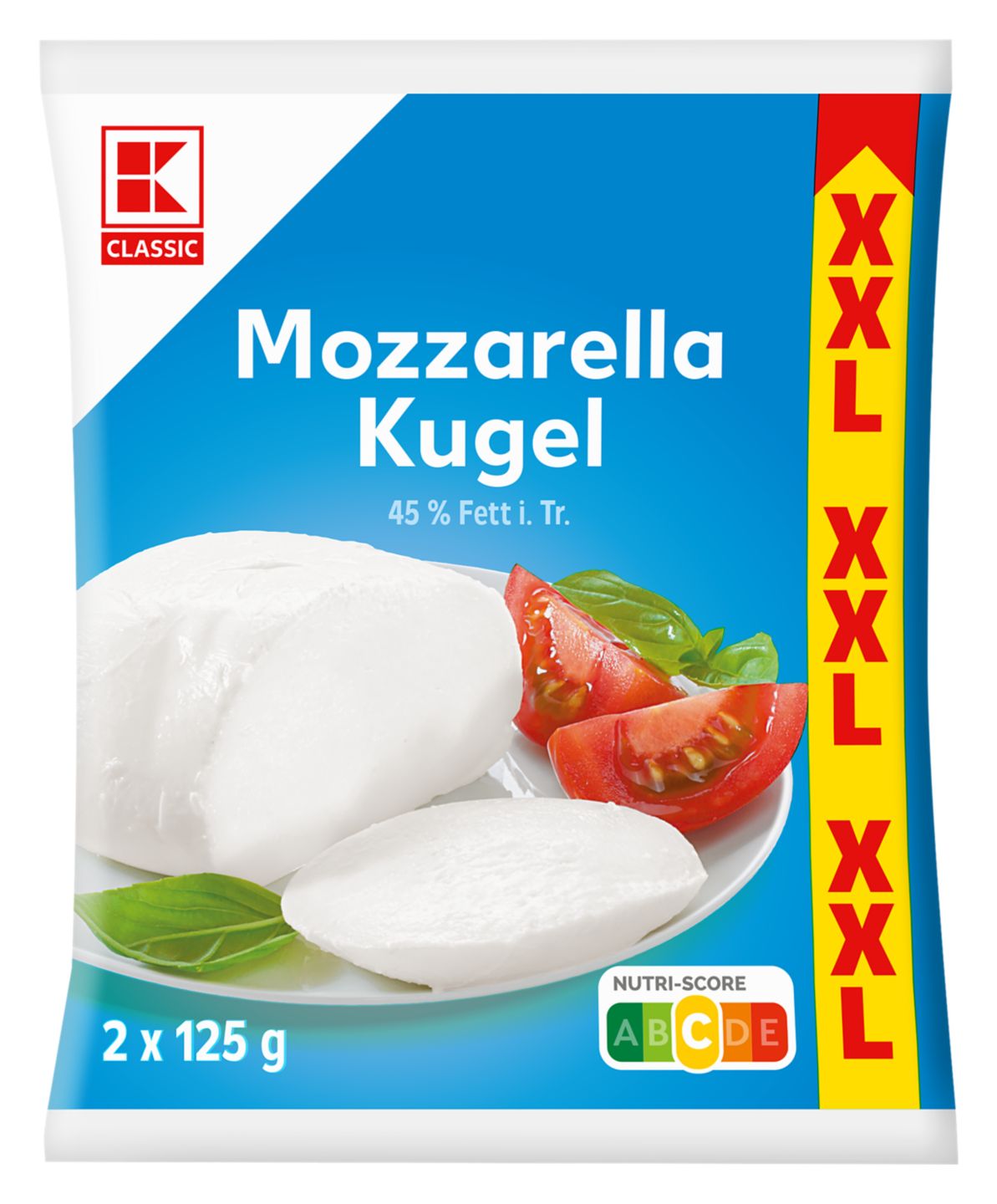 K-Classic Mozzarella kugla, classic
MPC 2.5.2025=1,55€