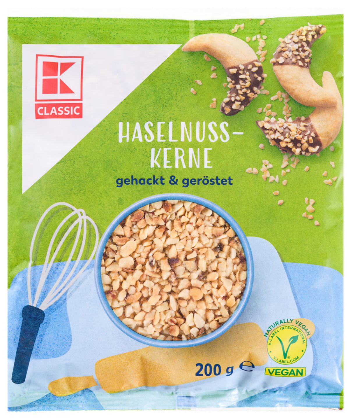 K-CLASSIC Haselnusskerne gehackt & geröstet