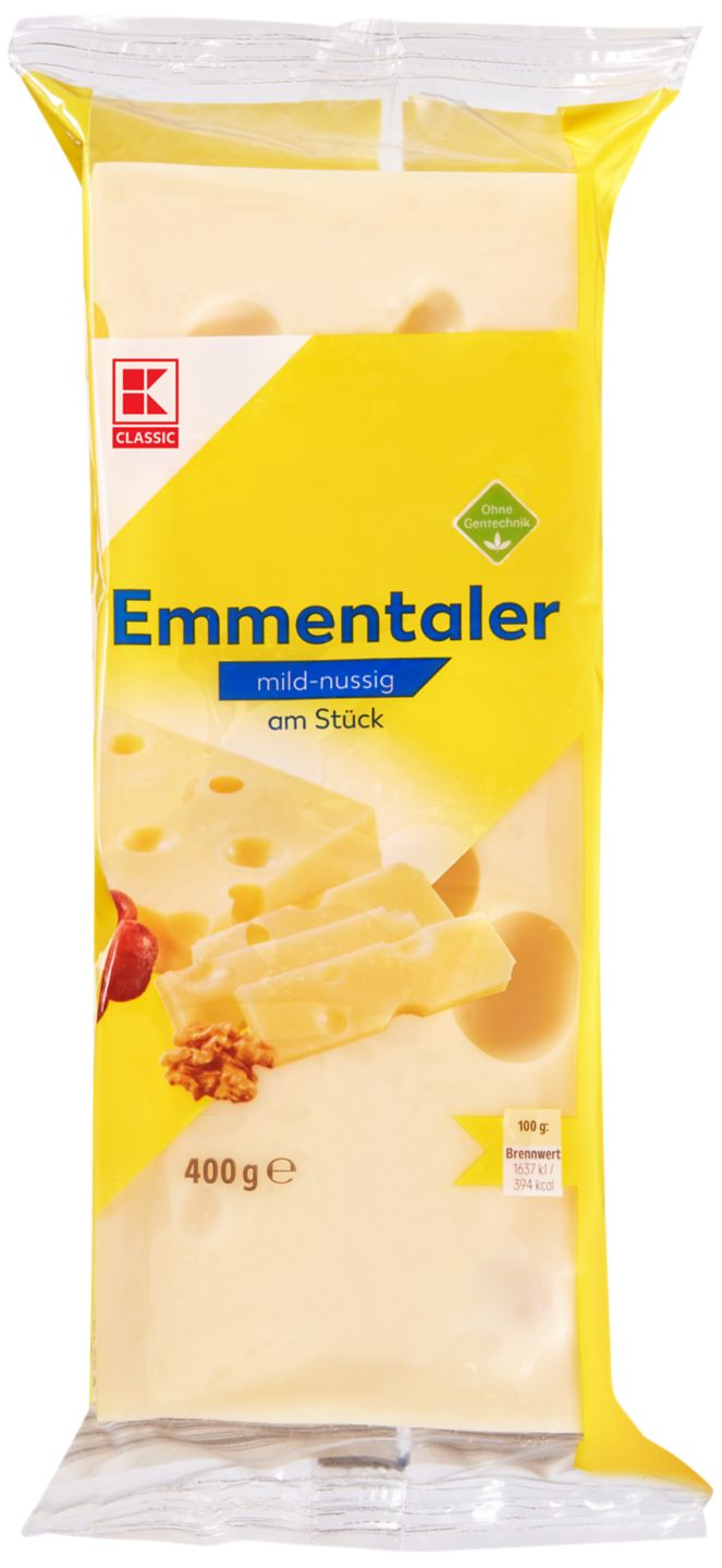 K-CLASSIC Emmentaler am Stück 45 % Fett i. Tr.