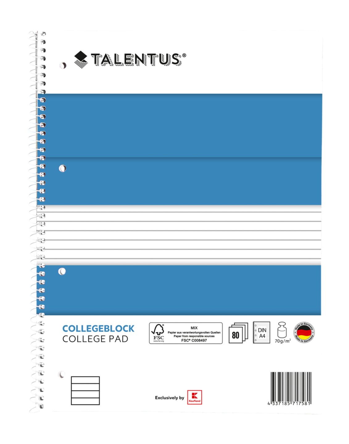 Изображение на Talentus Тетрадка
A4, 80 листа