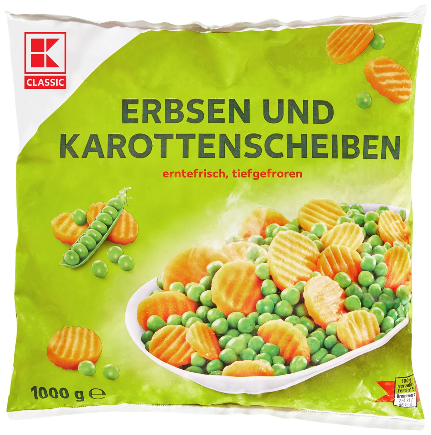 K-Classic Grašak, mrkva 1 kg
