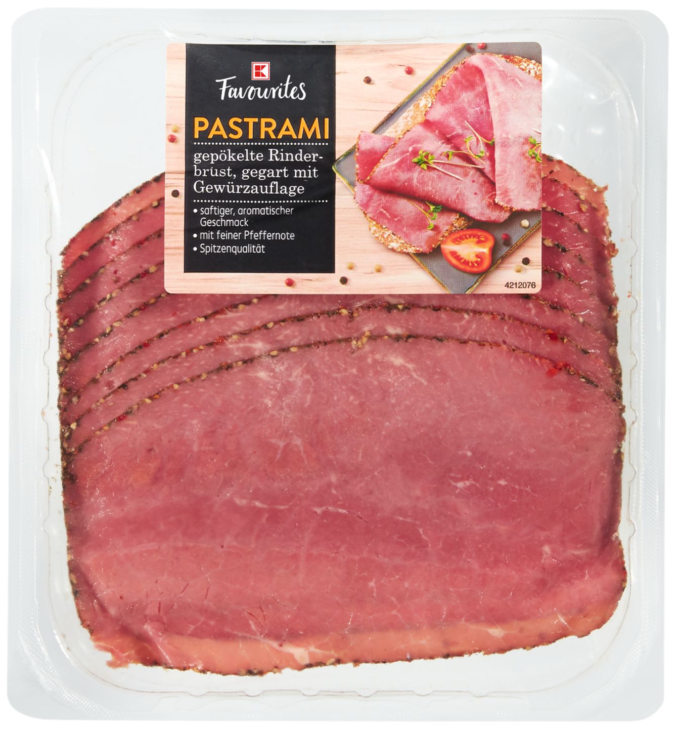 K-Favourites Pastrami s korením