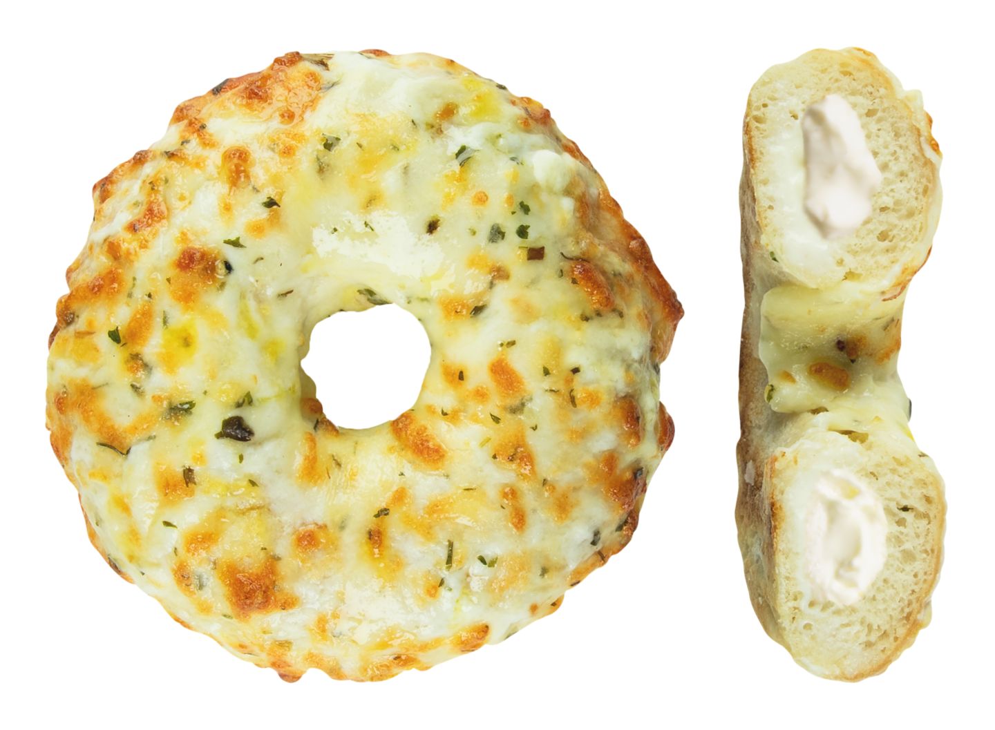 Изображение на Донът с пълнеж крема сирене