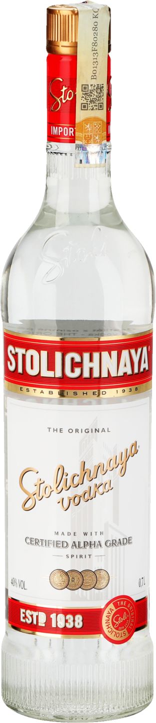 Stoli Vodka
40%