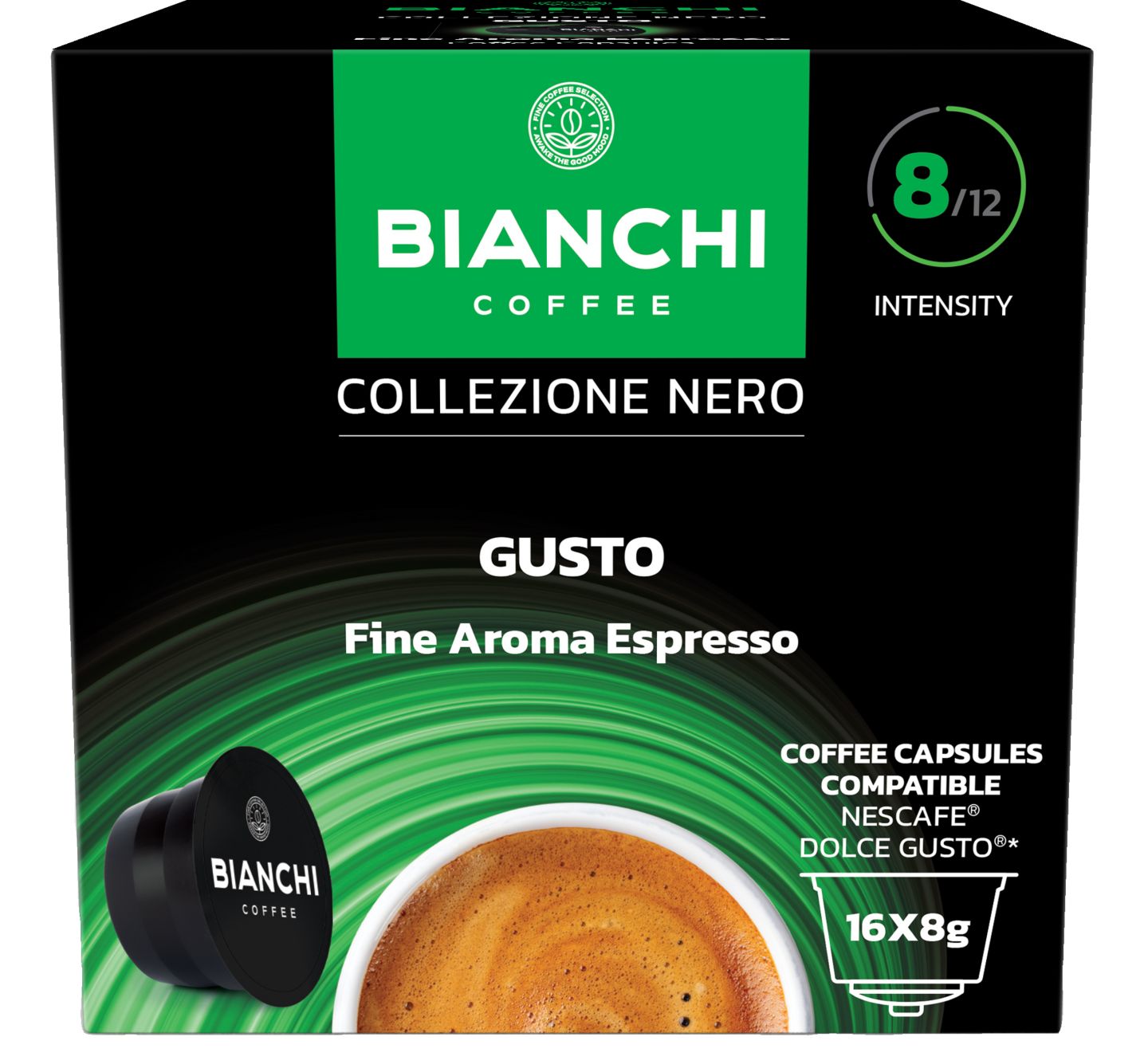 Изображение на Bianchi Nero Кафе капсули
различни видове