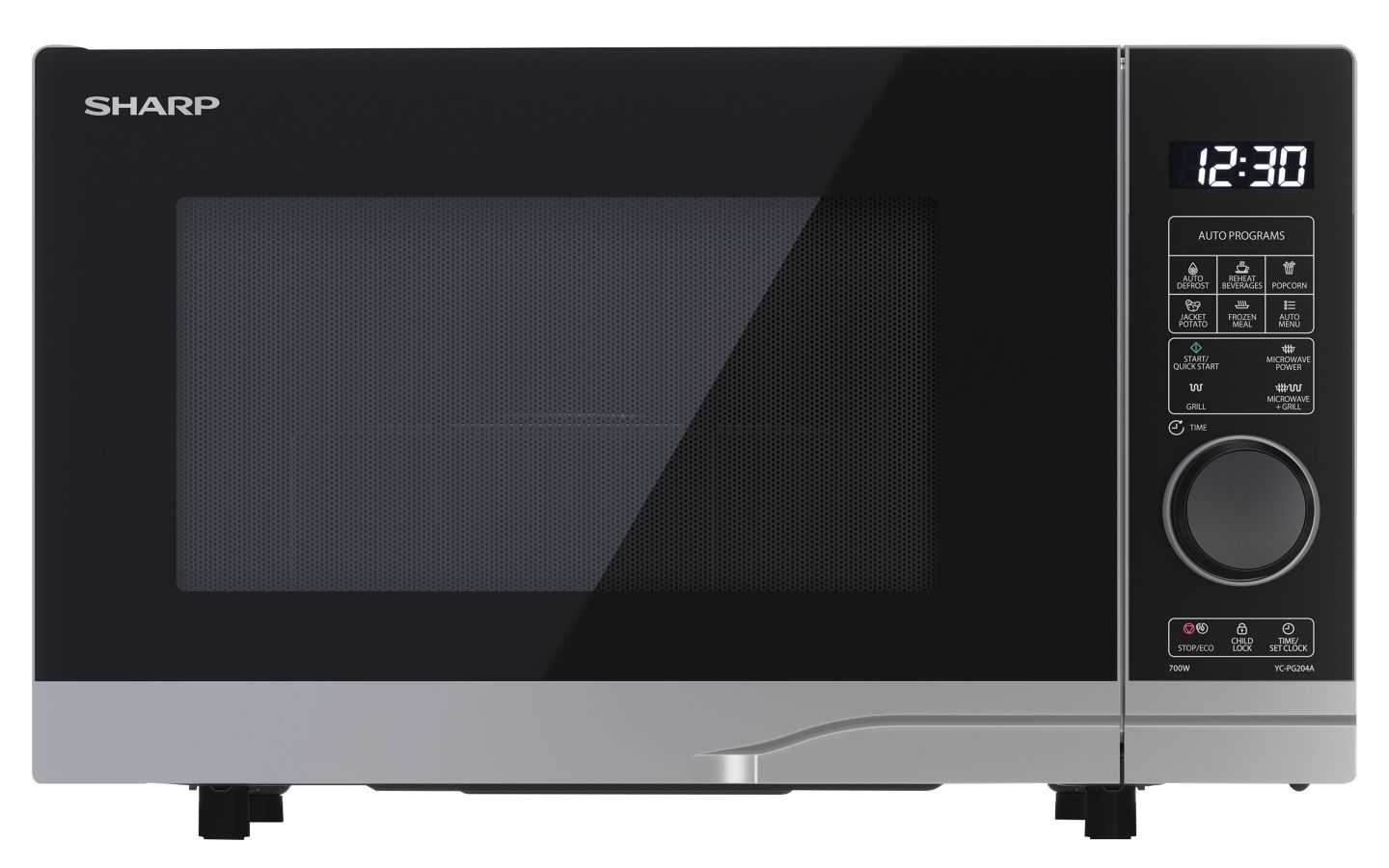 SHARP Mikrowelle mit Grillfunktion »YC-PG204AE-S«