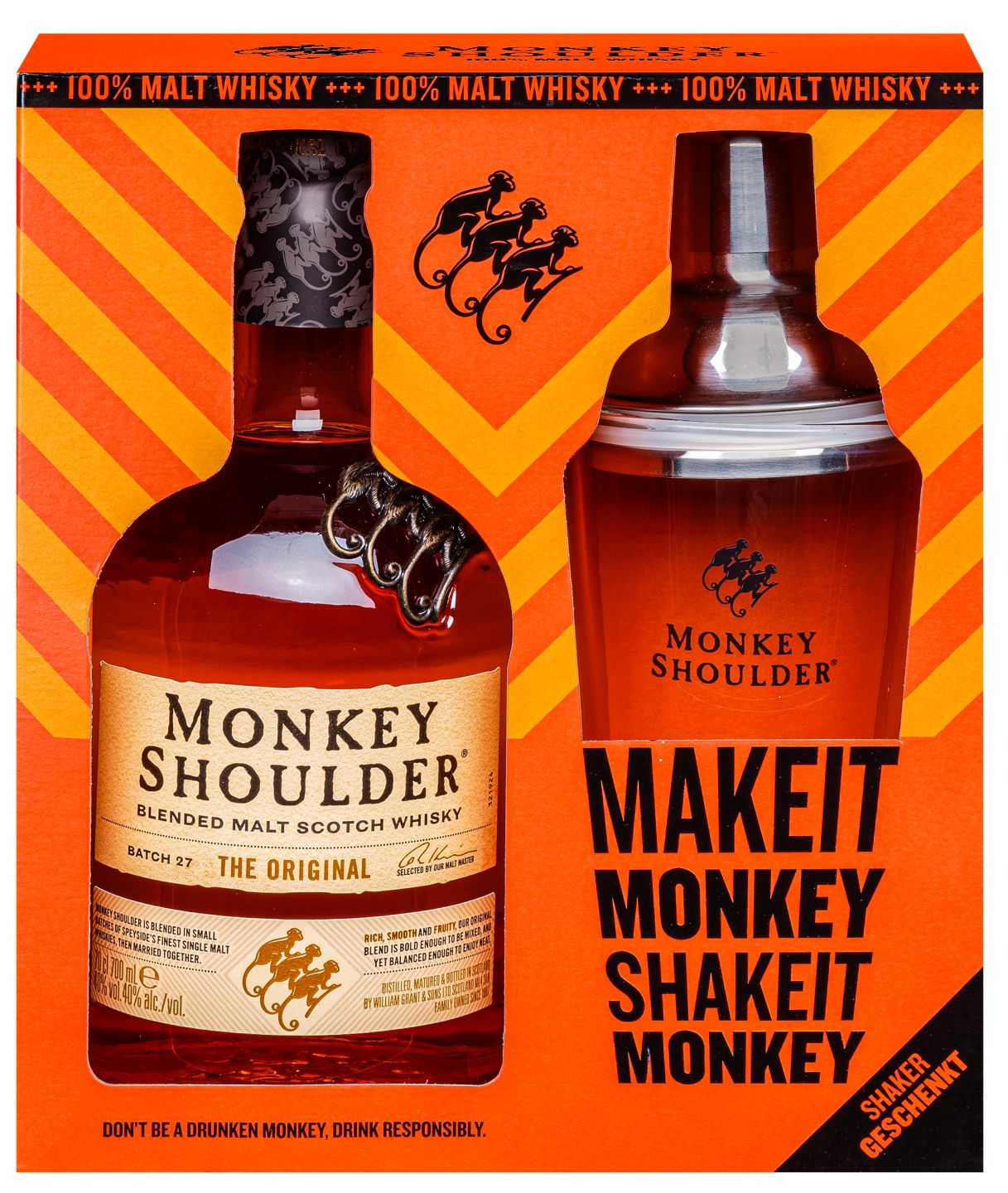 MONKEY SHOULDER Blended Malt Scotch Whisky The Original