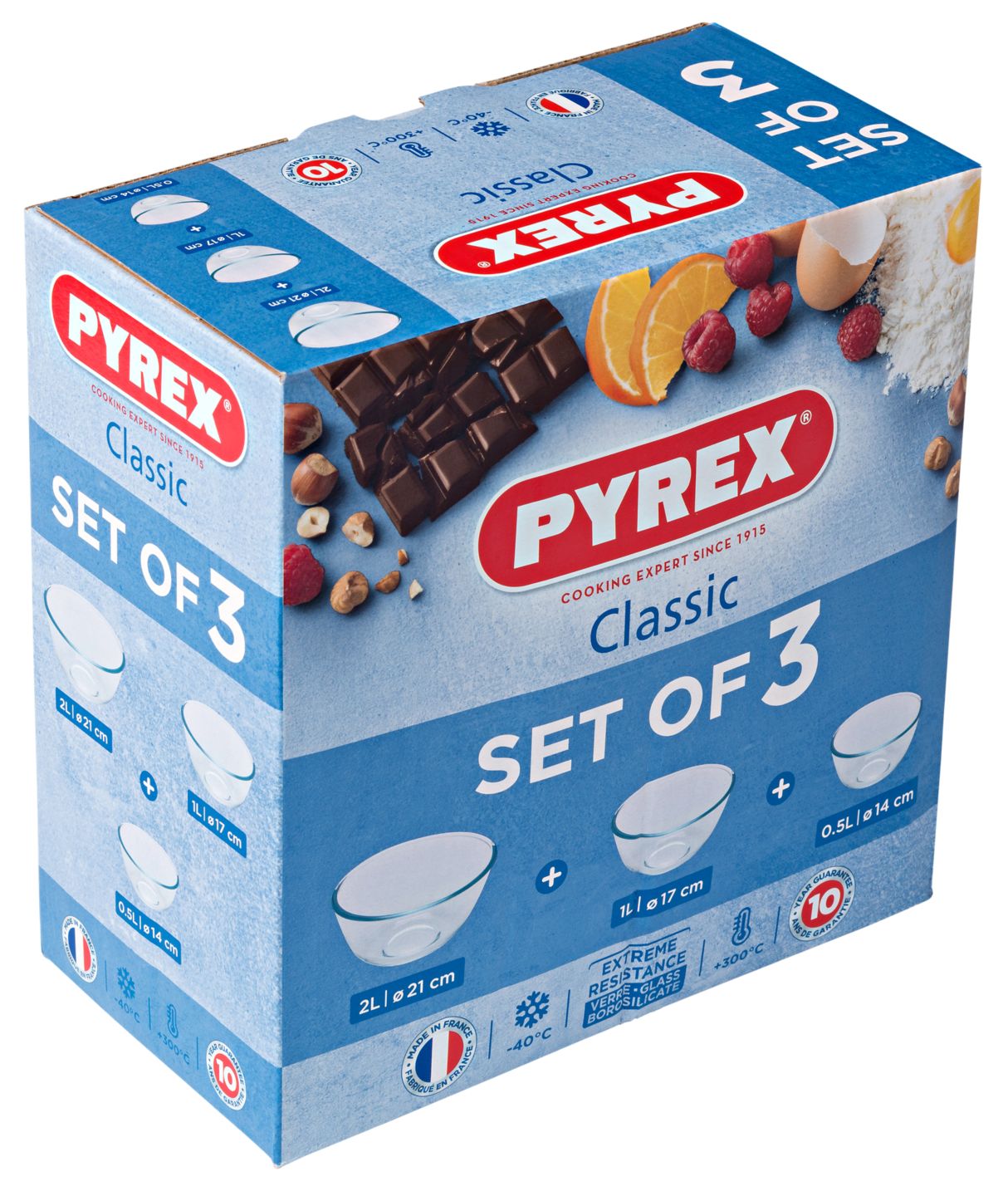 Изображение на PYREX Комплект купи
0,7 л, 1,1 л и 2,3 л