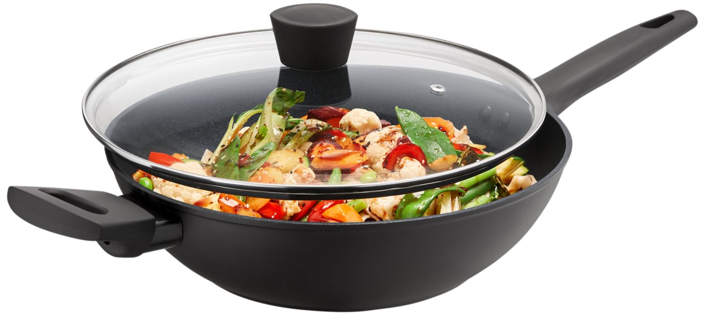 Изображение на Russell Hobbs Уок тиган Diamond Stone
с капак, Ø28 см