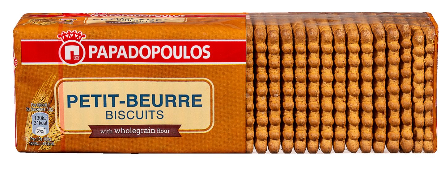 Изображение на Papadopoulos Бисквити Petit Beurre
пшенични или пълнозърнести