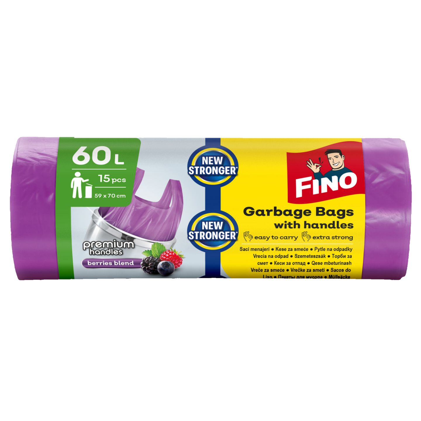 Изображение на Fino Аром. цветни торби за смет
60 л 15 бр.