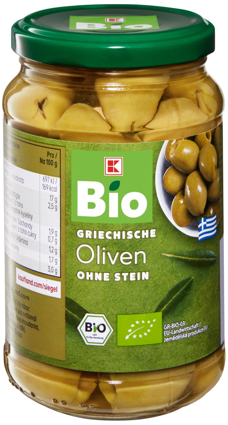 K-BIO Grüne Bio-Oliven