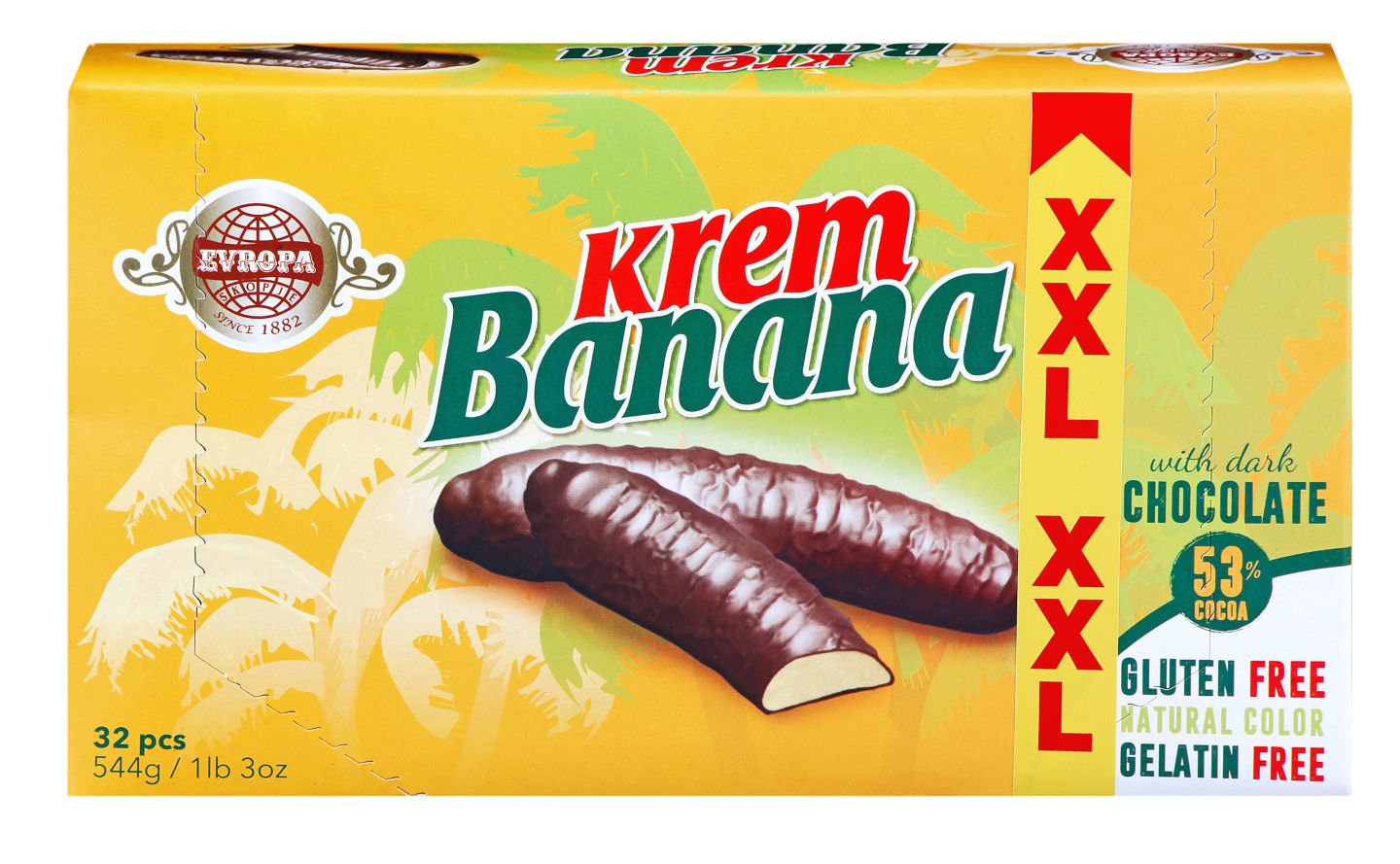 Evropa Čokoladna banana
MPC 2.5.2025=4,29€