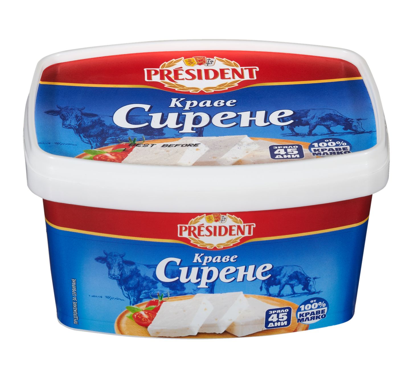 Изображение на PRESIDENT Сирене
от краве мялко