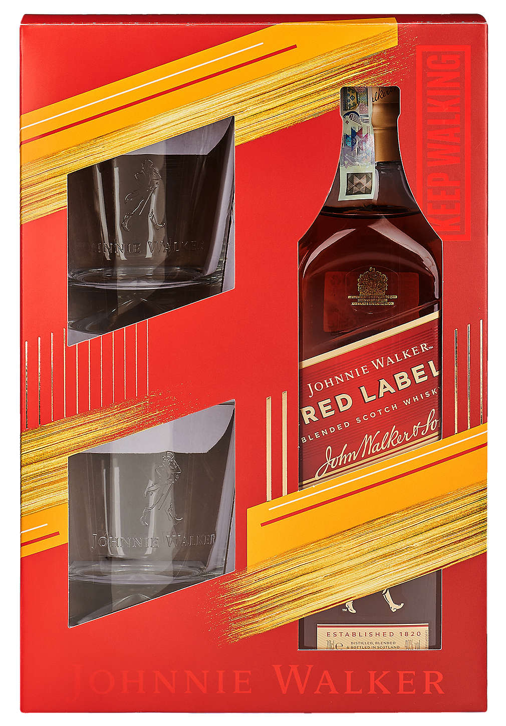 Изображение за продукта Johnnie Walker Шотландско уиски + 2 чаши