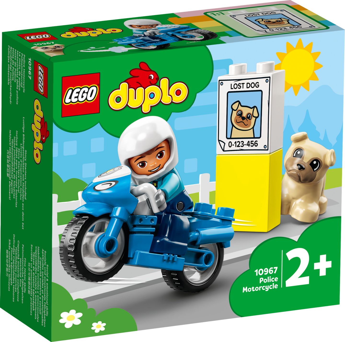 Lego Duplo Town policij. motocikl