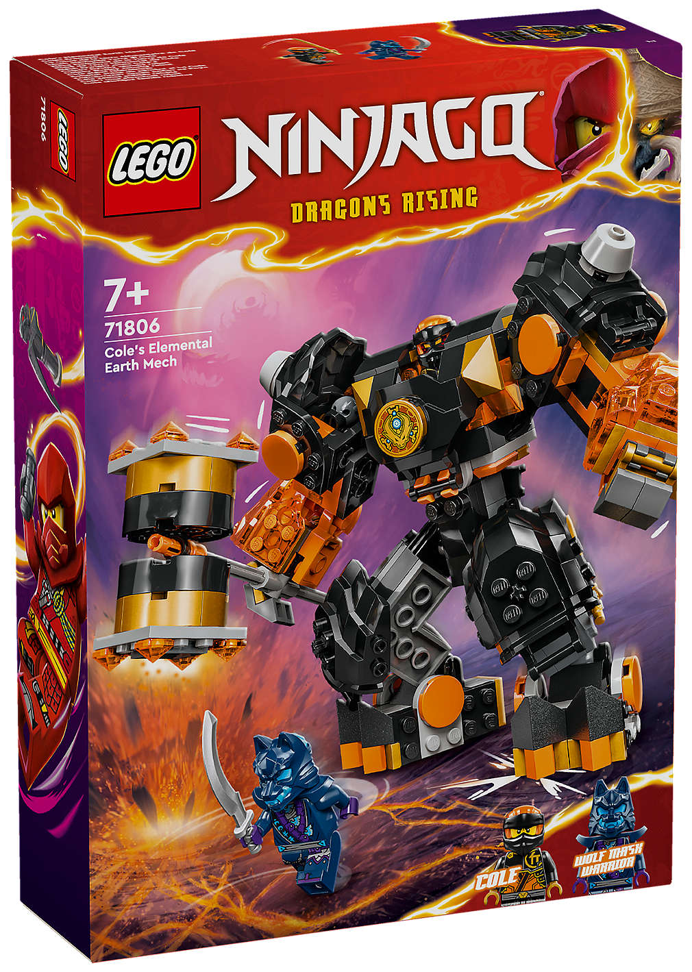 Zdjęcie oferty Lego Ninjago Mech żywiołu ziemi Cole 71806