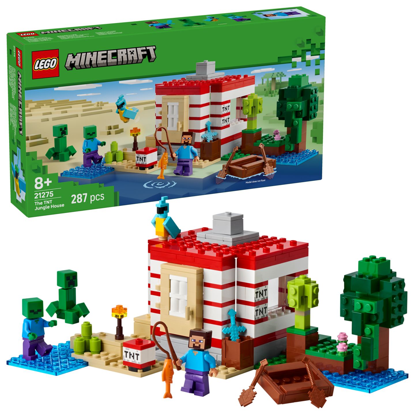 LEGO Minecraft TNT dům v džungli 21275
