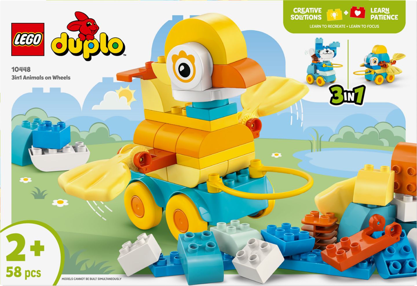 Lego duplo 3v1: Zvířátka na kolečkách
10448