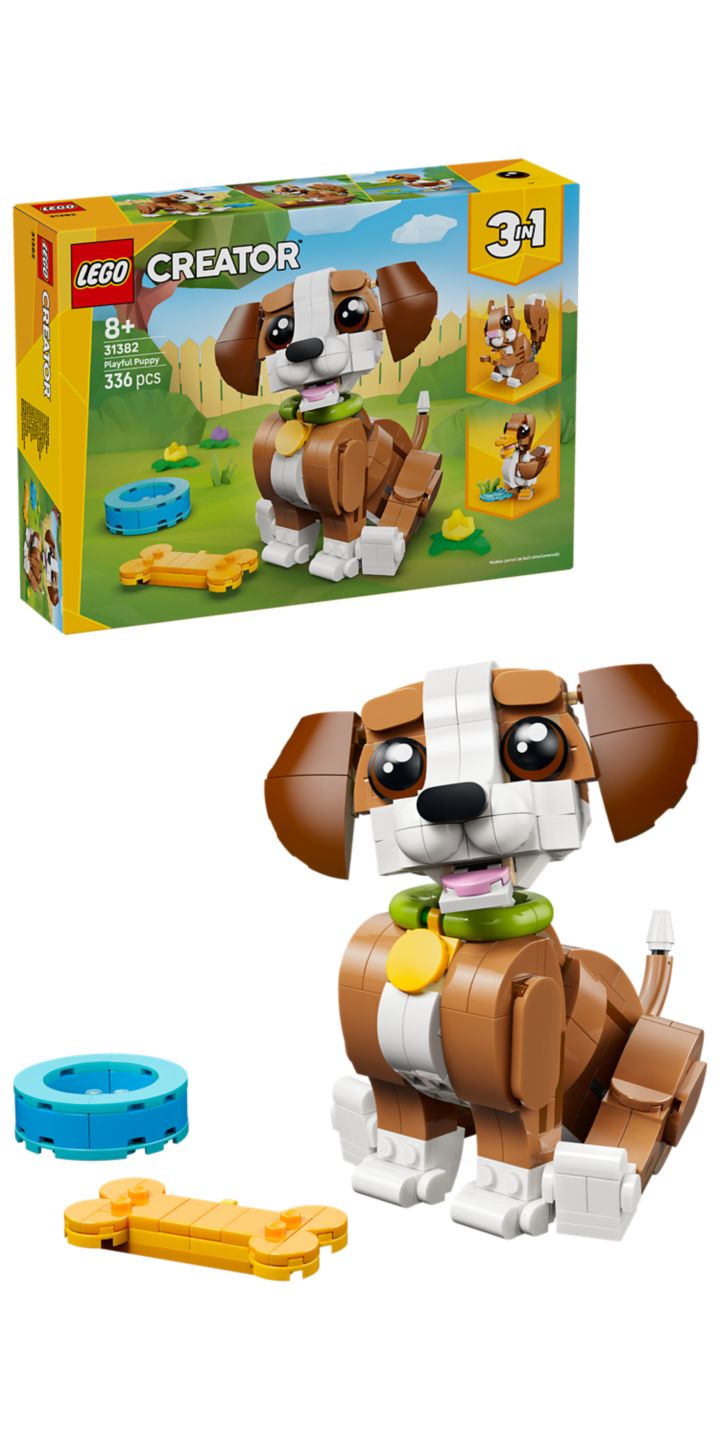 LEGO Roztomilá zvířata: Roztomilé
štěňátko 31382