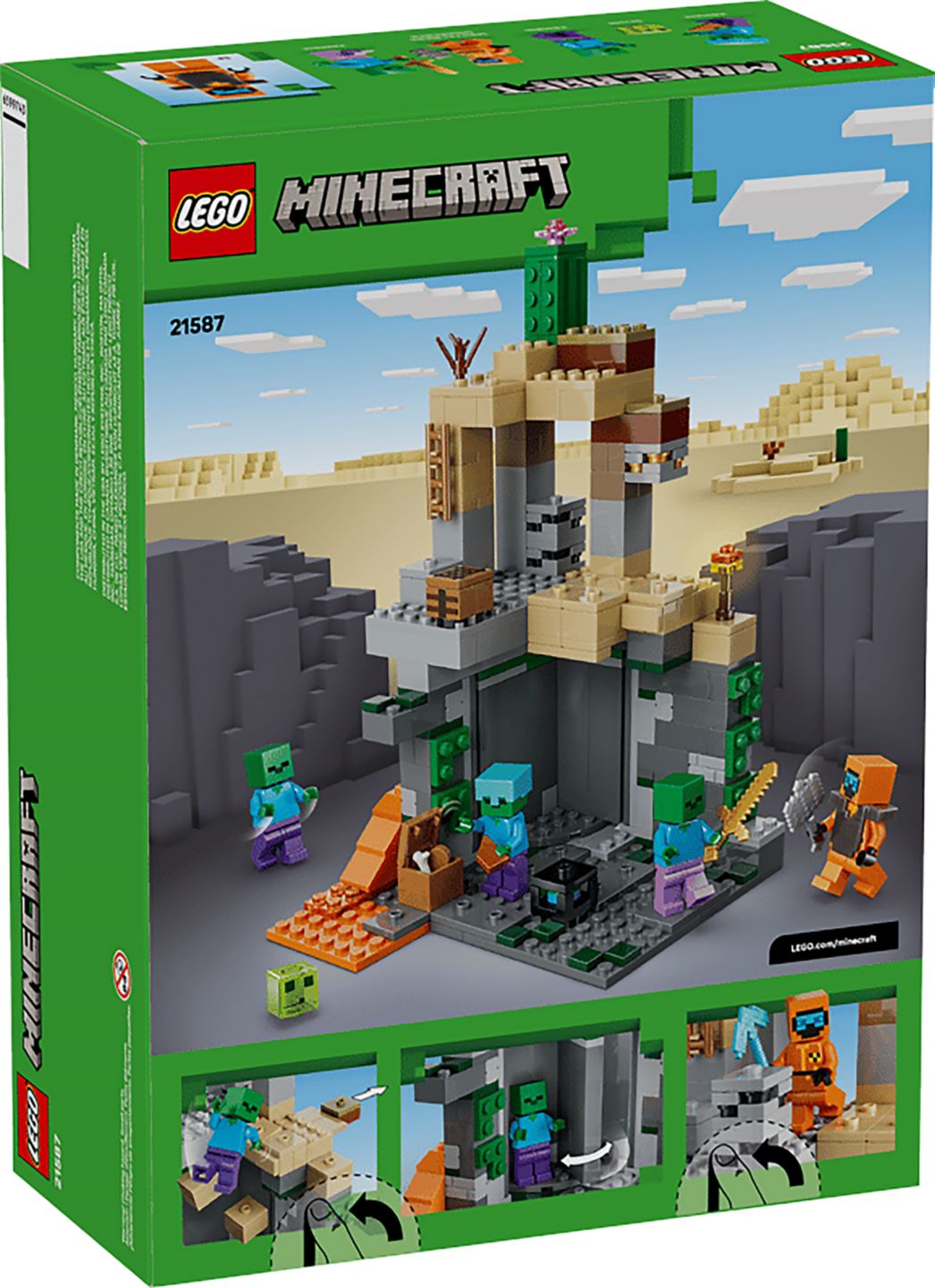 LEGO Minecraft Zombie kobka 21587