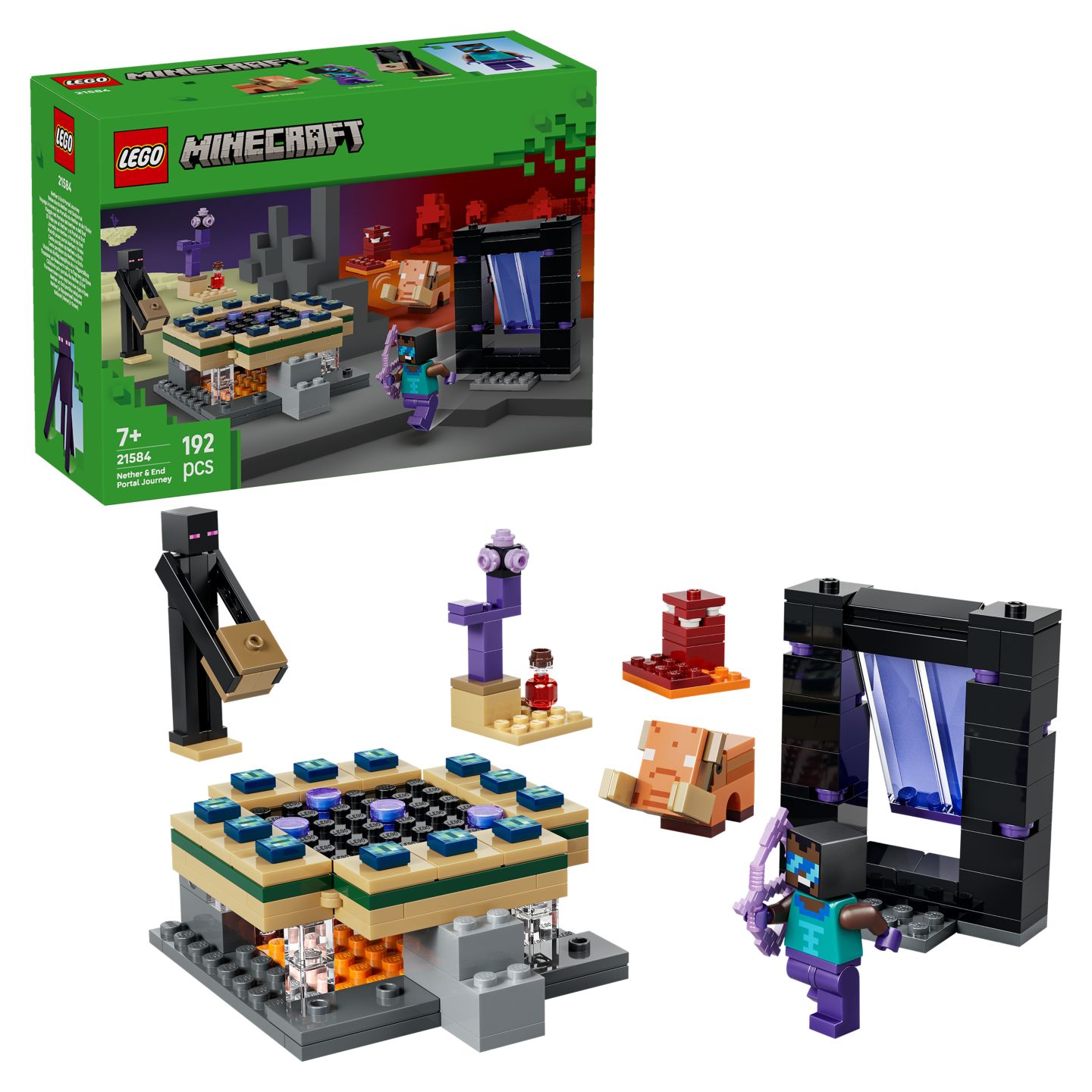 LEGO Minecraft Cesta portálem do Netheru a
Endu 21584