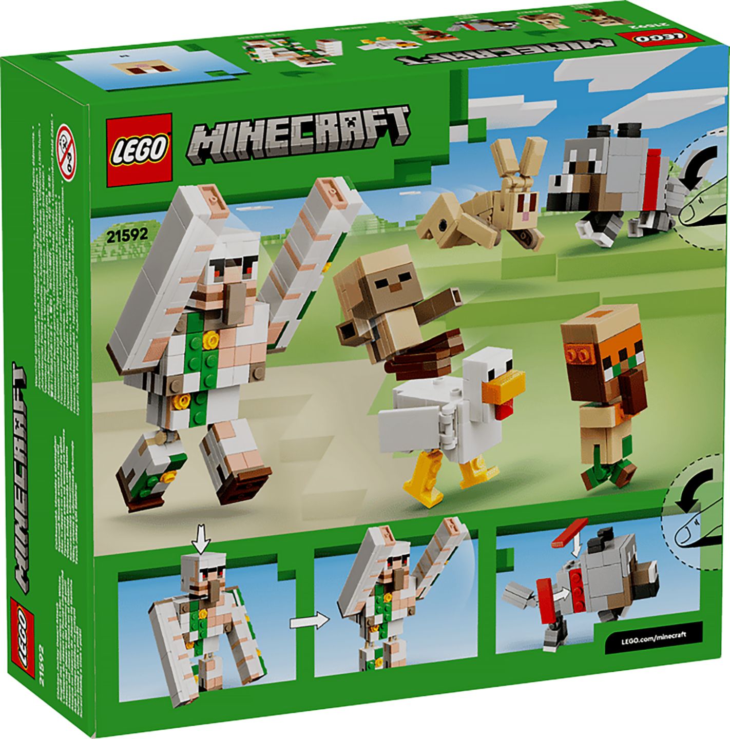 LEGO Minecraft Kuřecí žokej a útok v poušti
21592