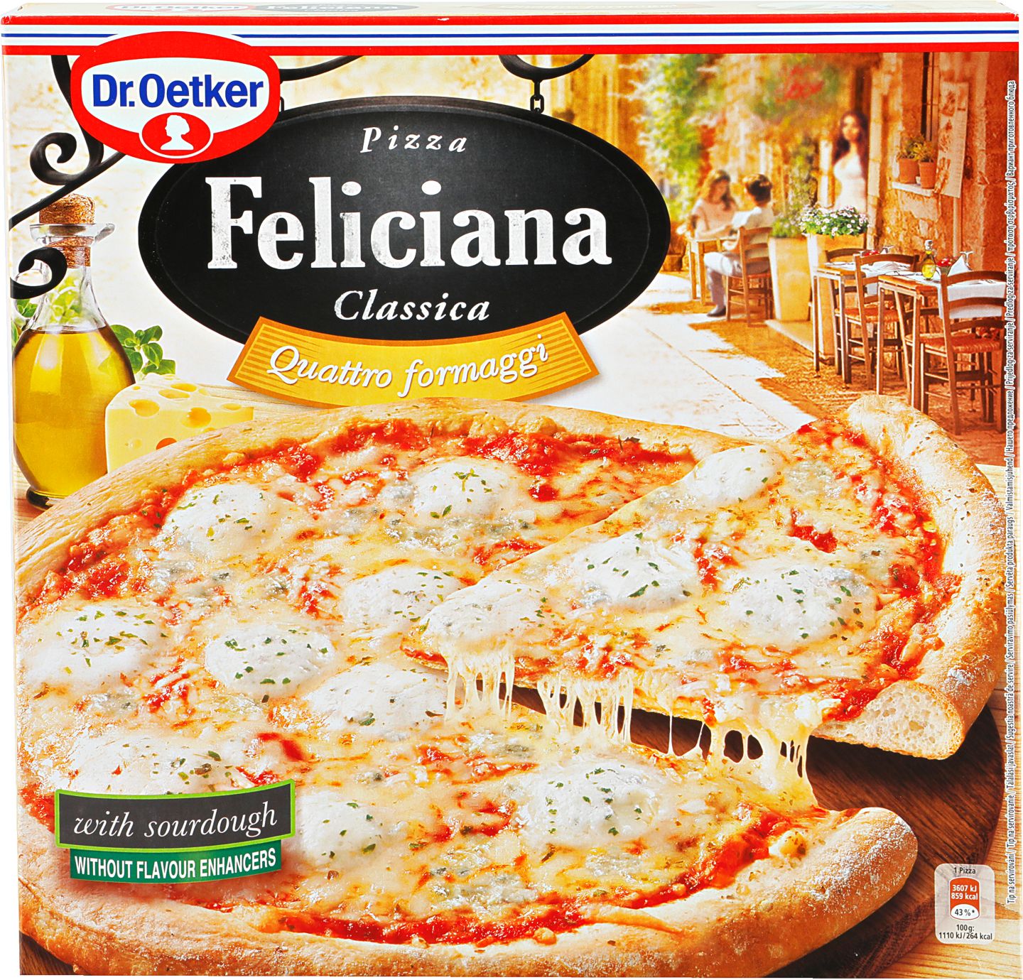 Dr. Oetker Pizza Feliciana
Quattro Formaggi