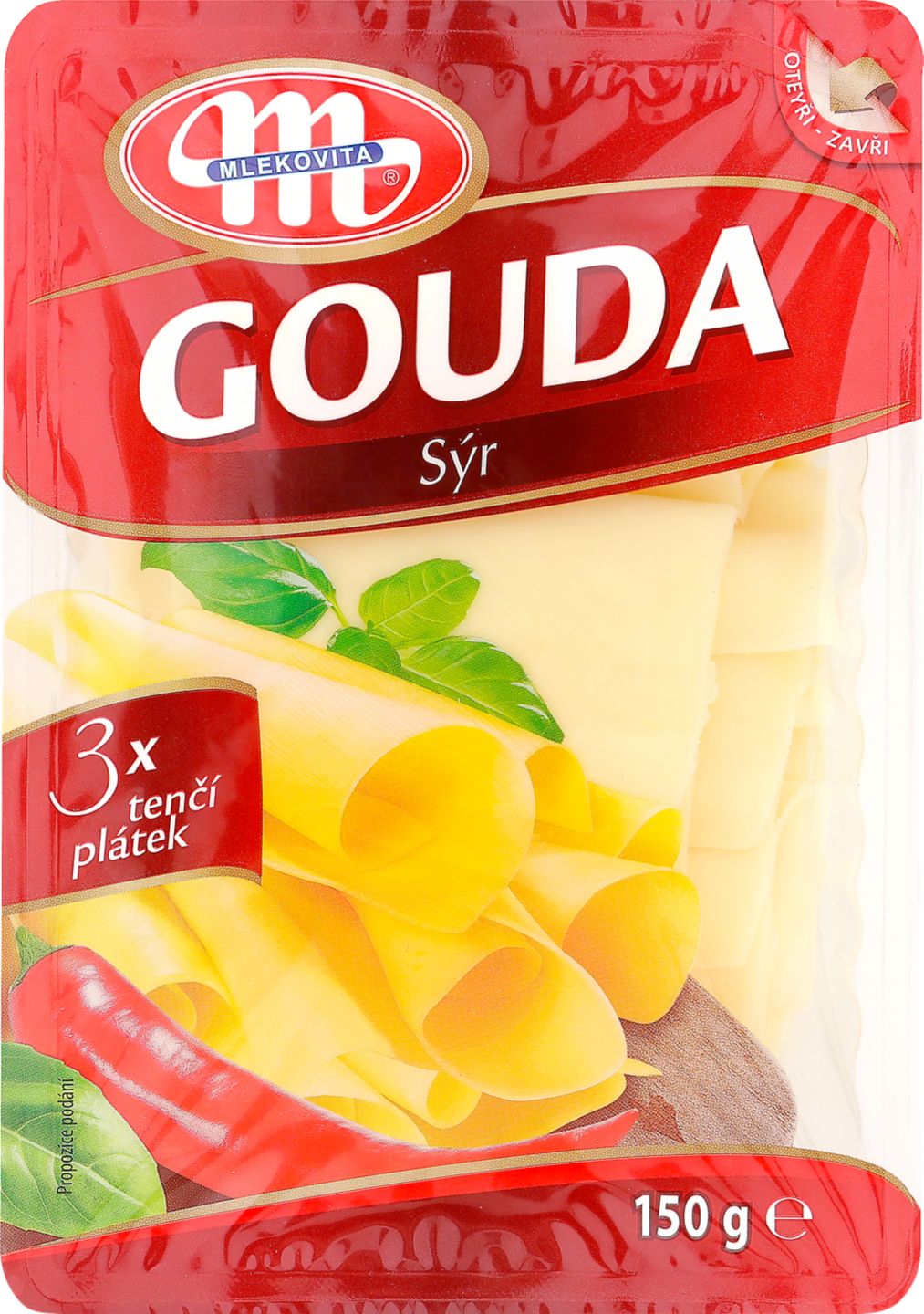 SM MLEKOVITA Gouda
tenké plátky