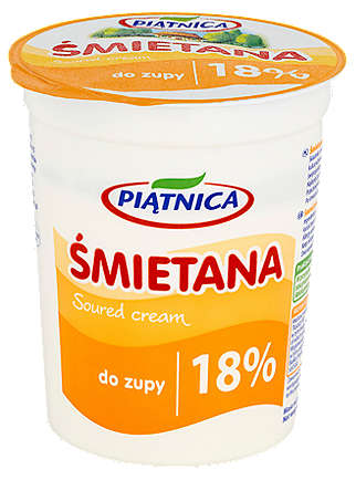 Piątnica Śmietana 18% tł.