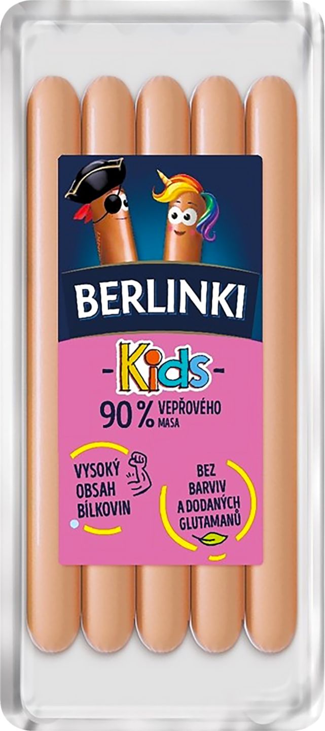 Animex Berlinky Kids
Vepřové párky