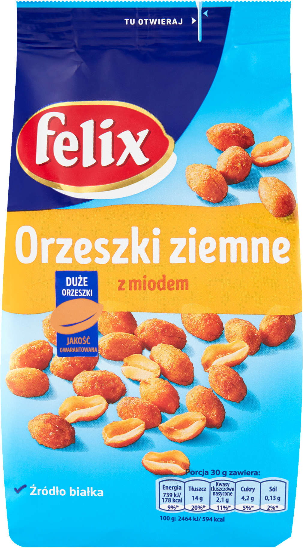 Zdjęcie oferty Felix Orzeszki ziemne z miodem, z papryką