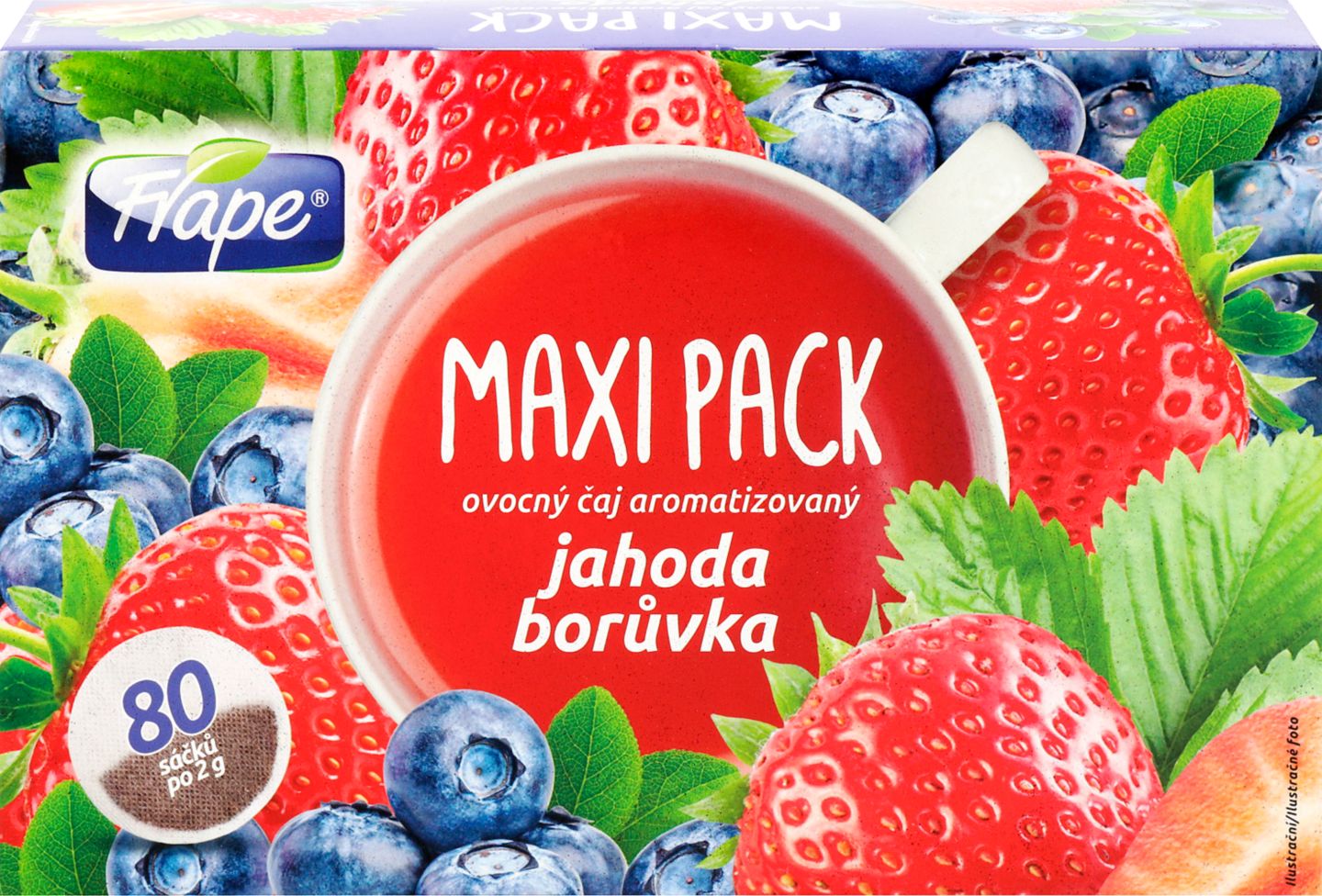 Frape ovocný čaj jahoda-borův 160g