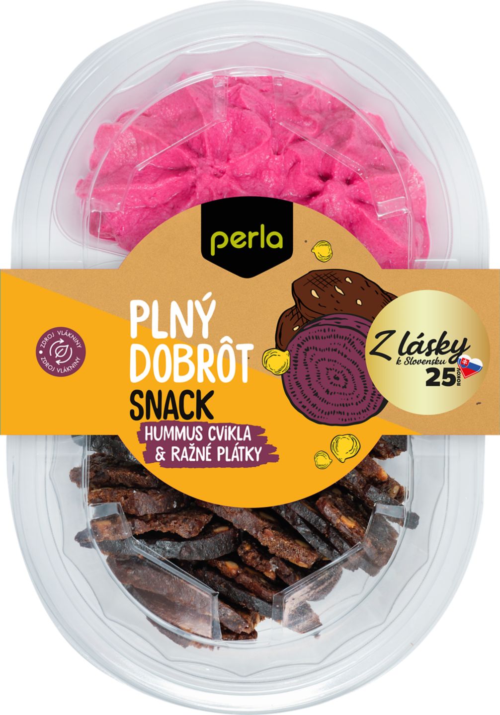 Perla Hummus cvikla a ryž.chlebíky