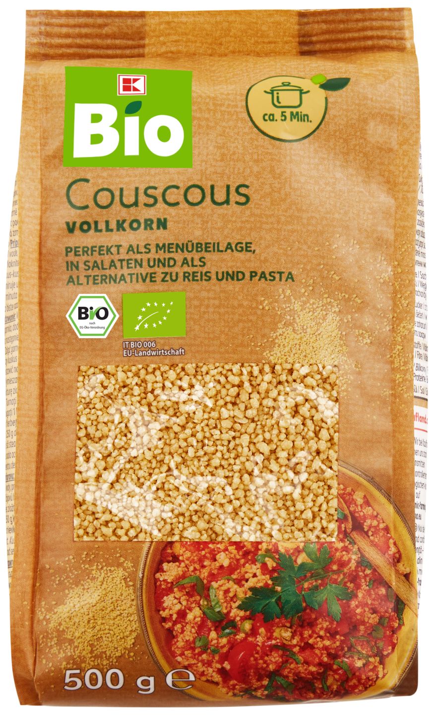 K-Bio Celozrnný kuskus
