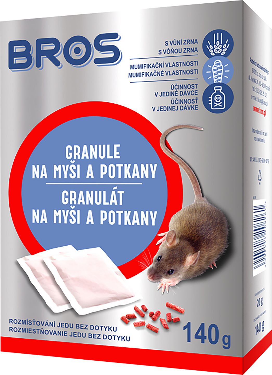 BROS granule na myši 7x20g