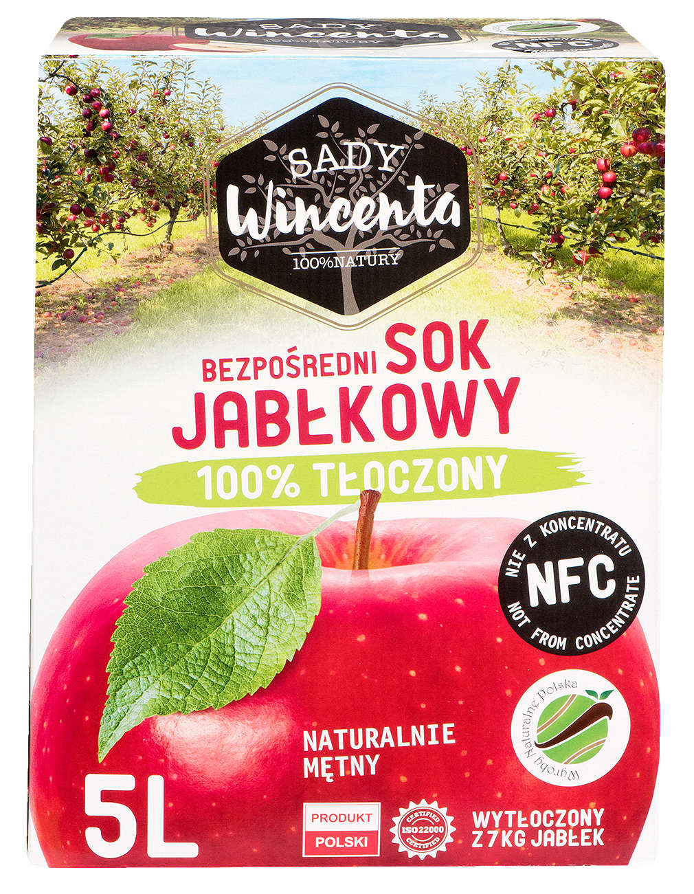 Zdjęcie oferty Sady Wincenta Sok 100% tłoczony