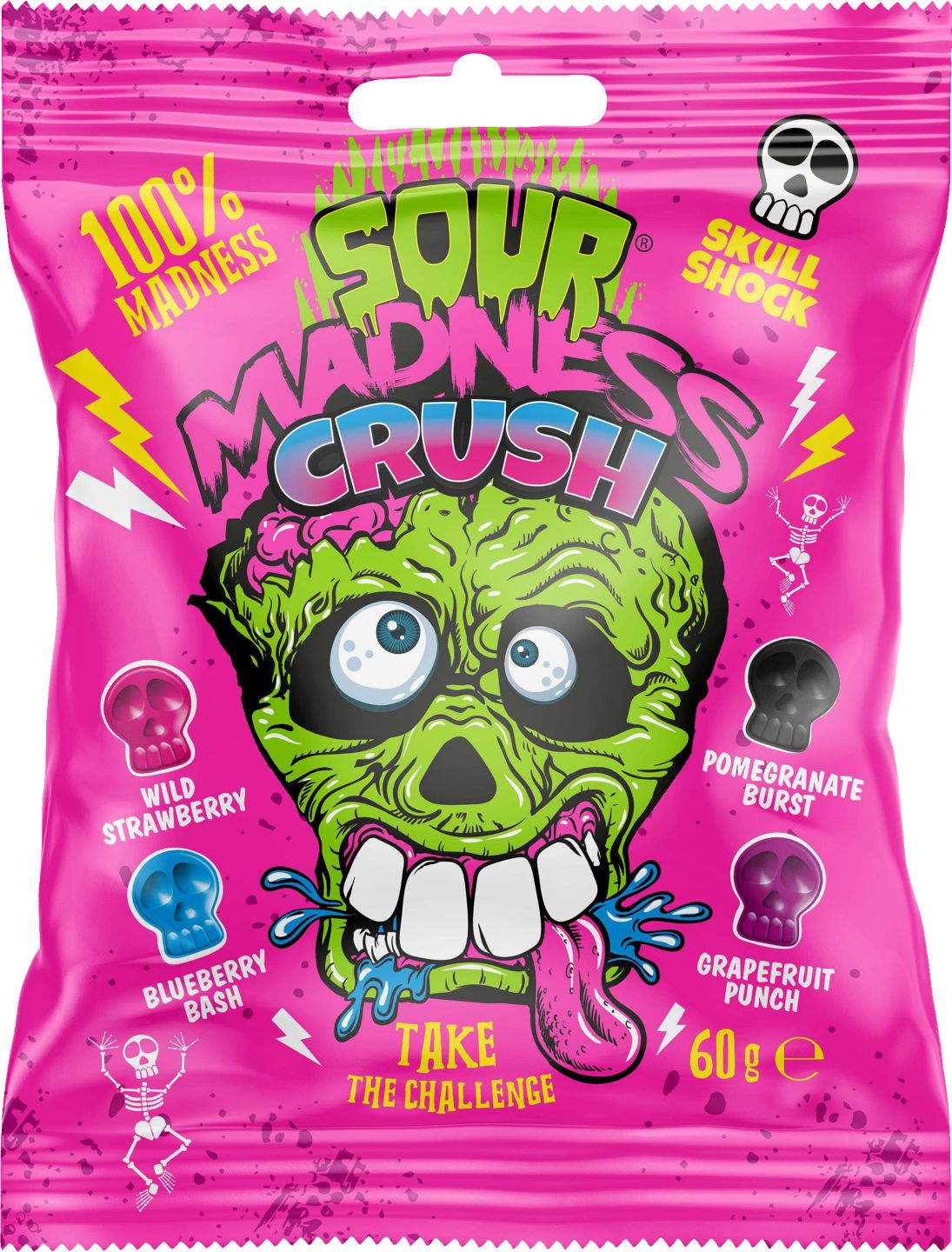 Sour Madness Kyslé tvrdé cukríky