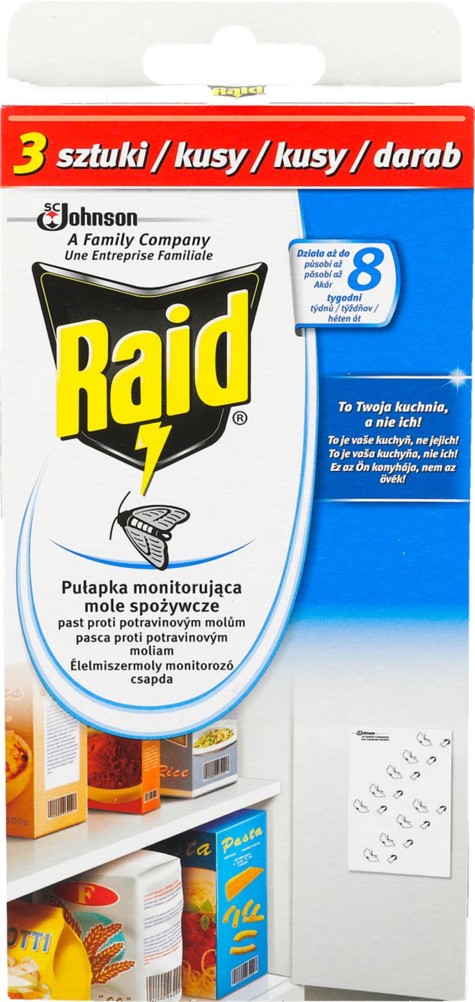 Raid Prostředek proti
potravinovým molům